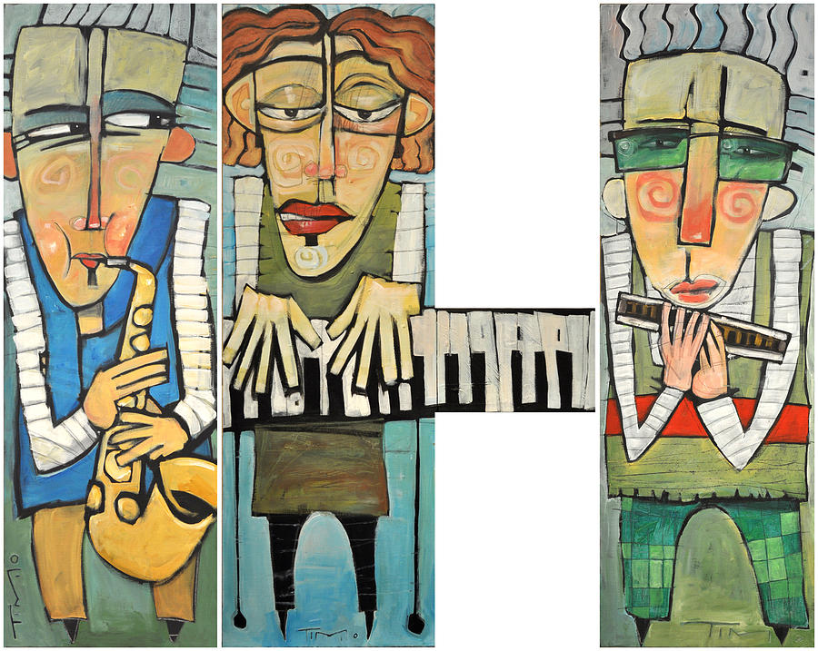 Musician Trio Painting by Tim Nyberg