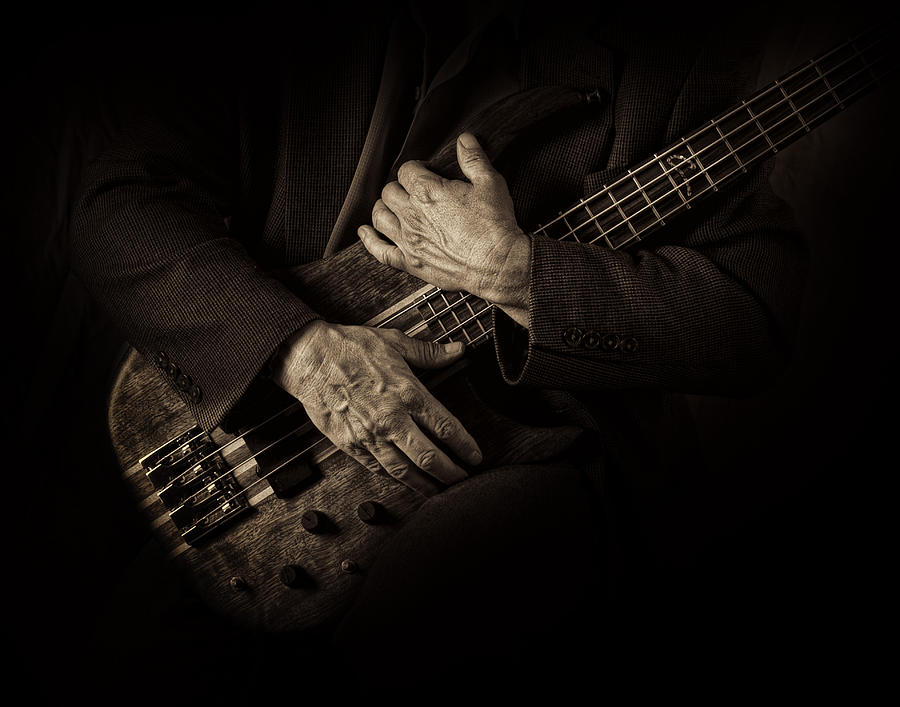 Musicians Hands in Monochrome Photograph by David and Carol Kelly