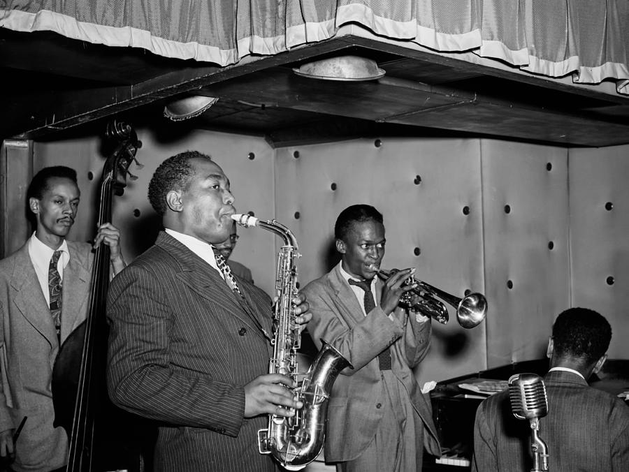 Charlie Parker Photograph - Musics Golden Era - Charlie Parker And Miles Davis 1947 by Mountain Dreams