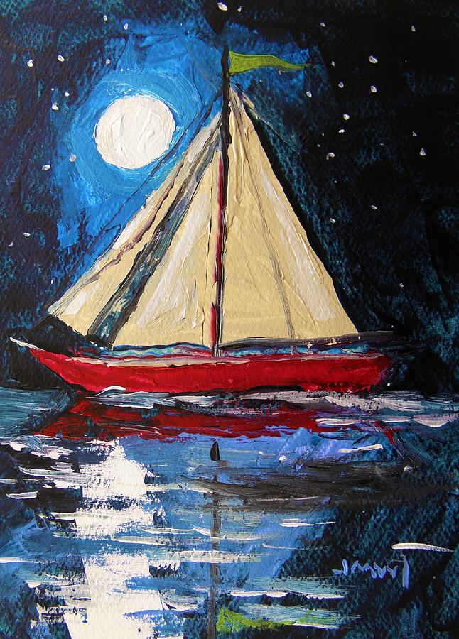 Musing-Midnight Sail Painting by John Williams