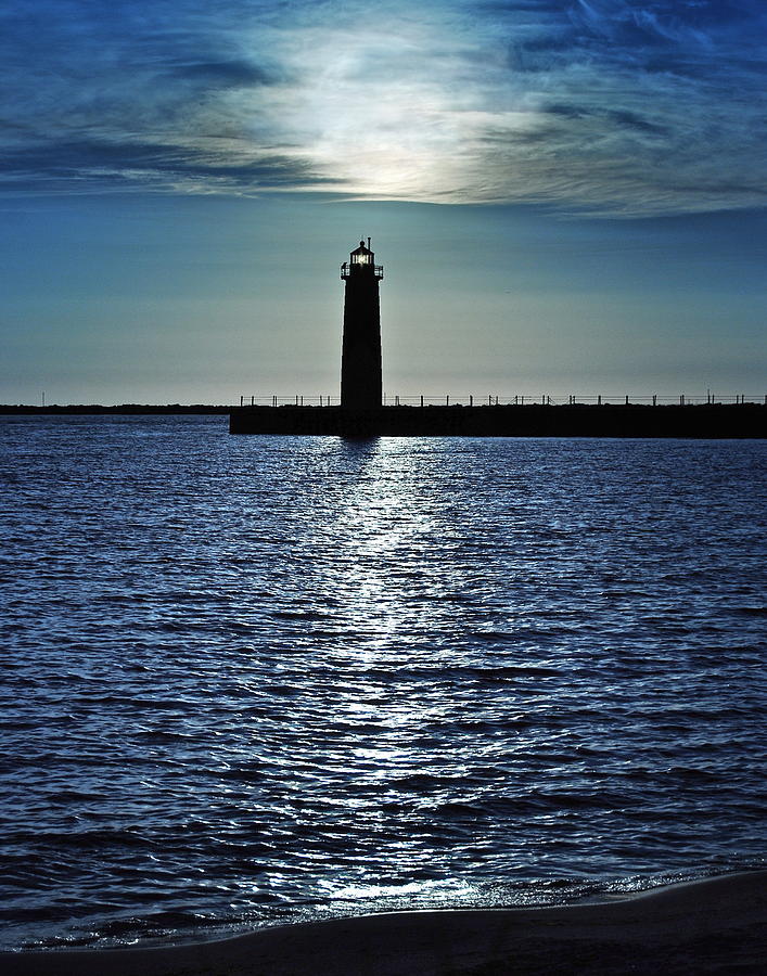 Muskegon Light Photograph by Michael Peychich
