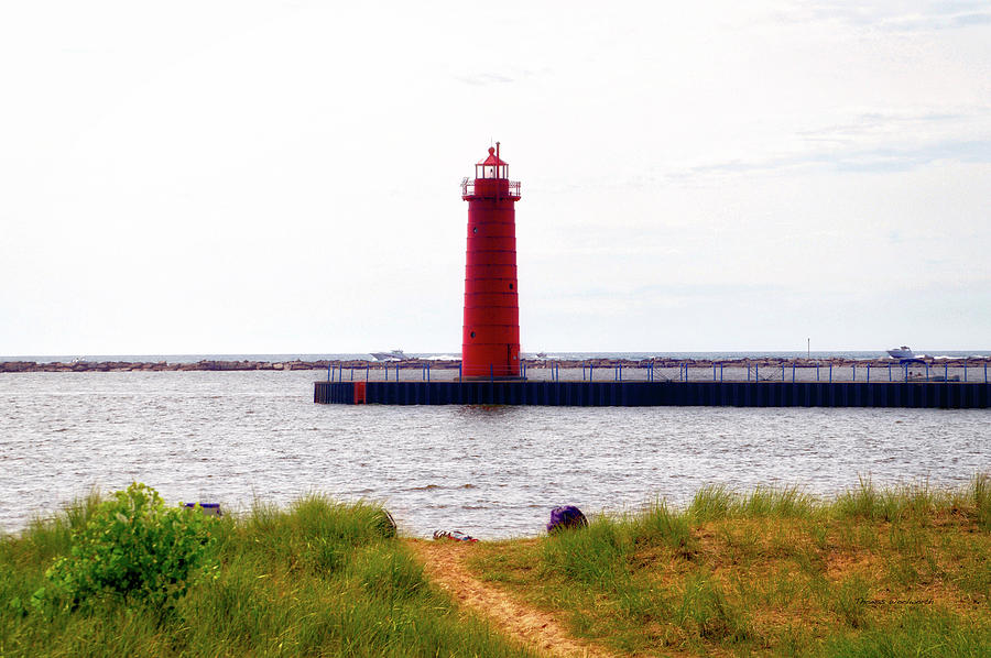 Muskegon Michigan South Light Pier 02 Photograph by Thomas Woolworth