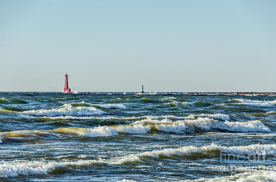 Muskegon South Breakwater Light Photograph by Sue Smith