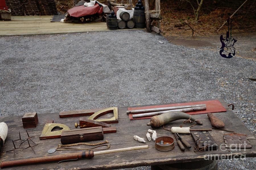 Musket And Cannon Tools Photograph