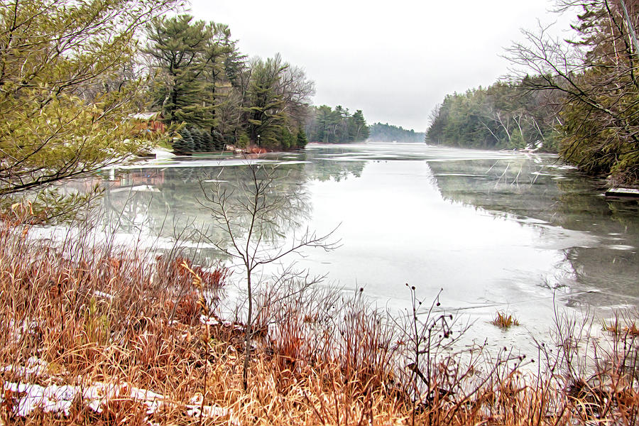 Muskoka Lakes in December Photograph by Tatiana Travelways