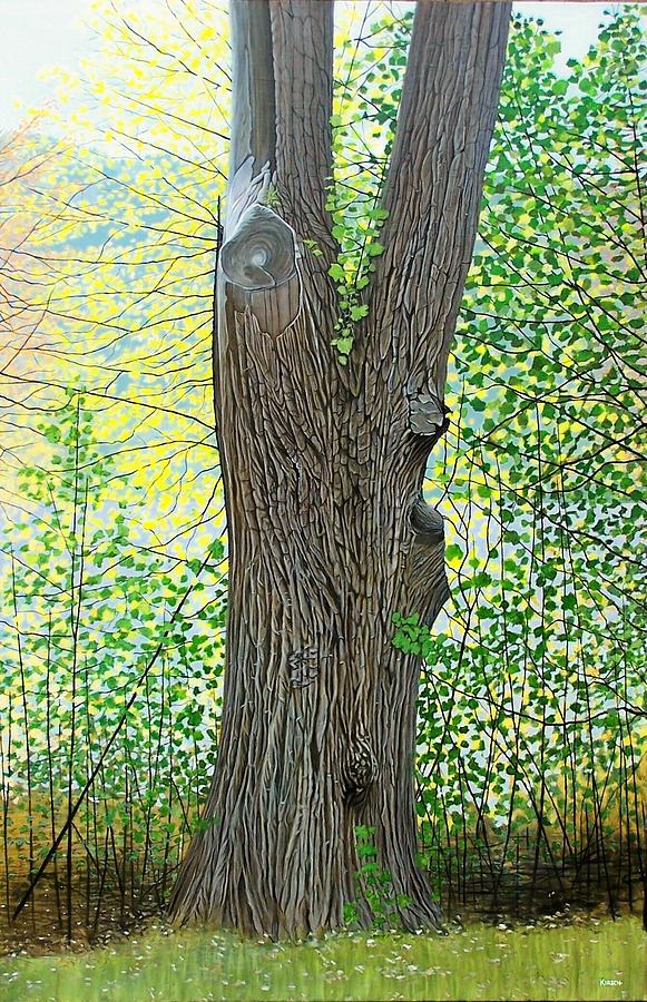 Landscape Painting - Muskoka Maple by Kenneth M Kirsch