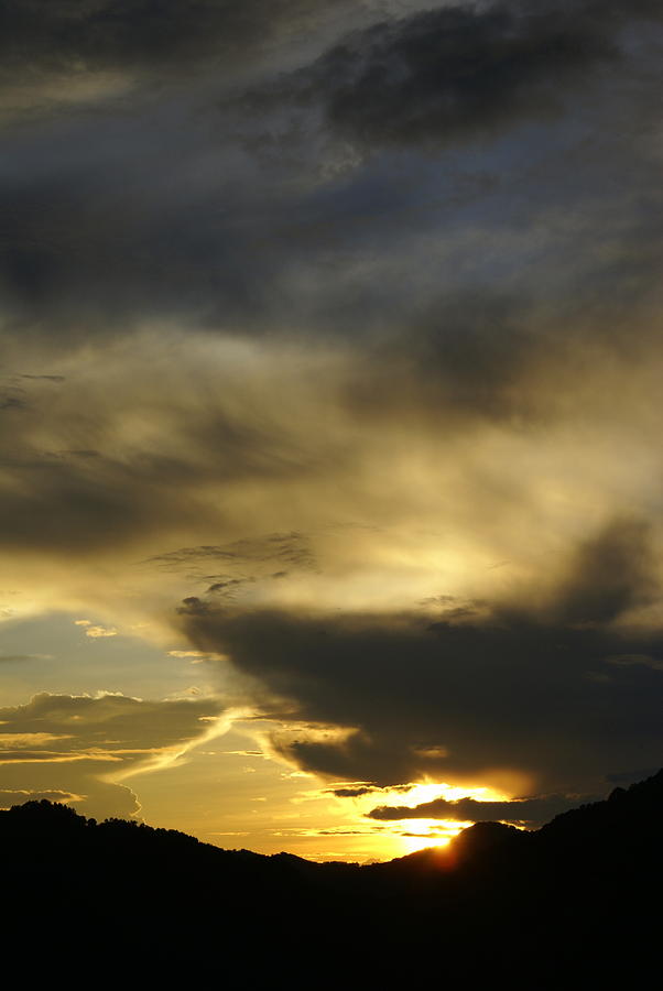 Mussoorie sunset 5 Photograph by Padamvir Singh