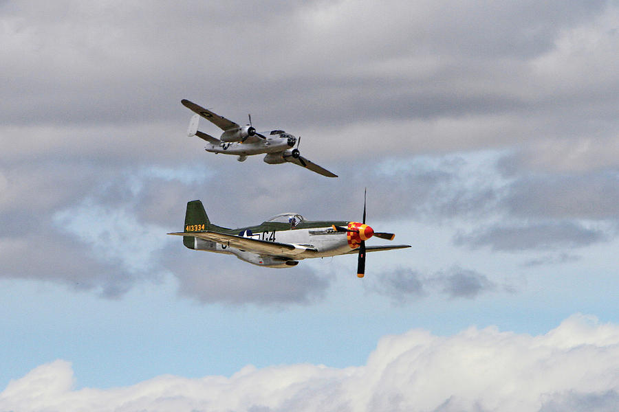 Mustang and Mitchell Photograph by Shoal Hollingsworth