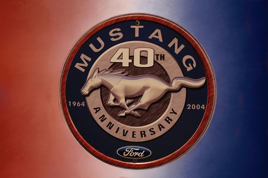 Sign Photograph - Mustang by Donna Kennedy