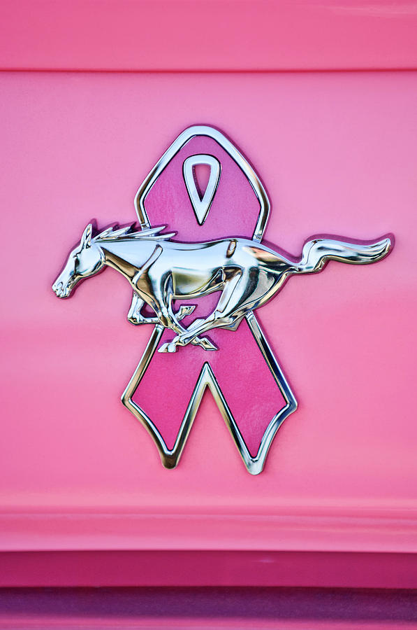 Mustang Emblem for Cancer Photograph by Jill Reger