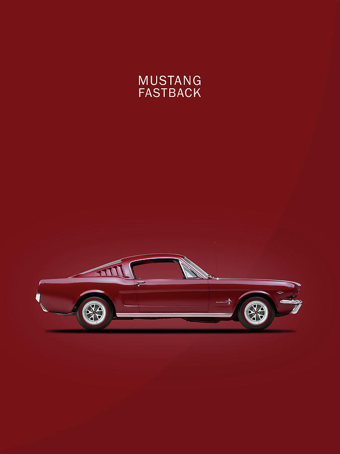 Car Photograph - Mustang Fastback by Mark Rogan