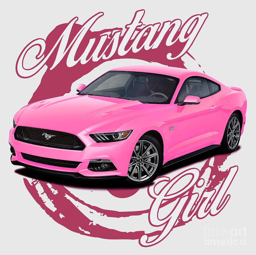 Mustang Digital Art - Mustang Girl by Paul Kuras