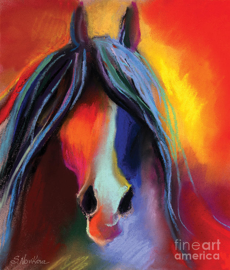 Mustang Horse Painting Painting by Svetlana Novikova