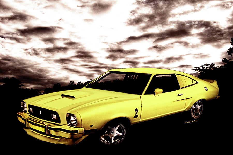 Mustang II Cobra II - Second Generation 1973-1978 Digital Art by Chas Sinklier