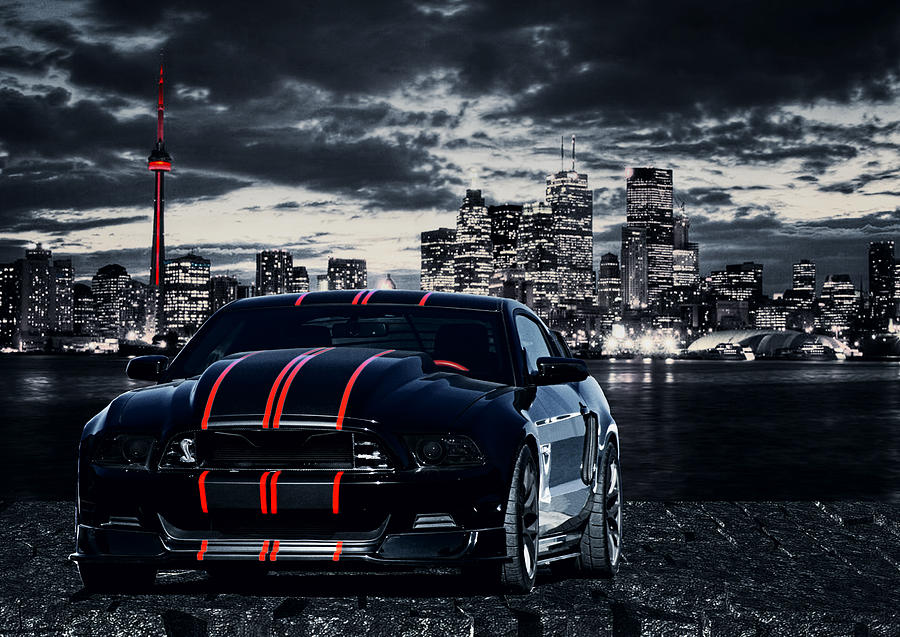 City Photograph - Mustang in the City by Amanda Struz