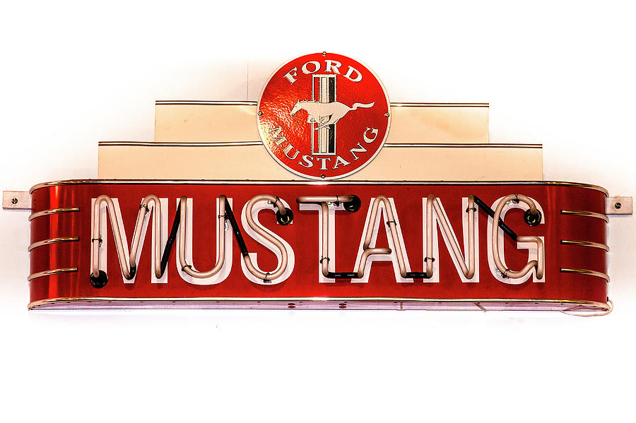 Mustang Neon Sign Photograph by Jack R Perry