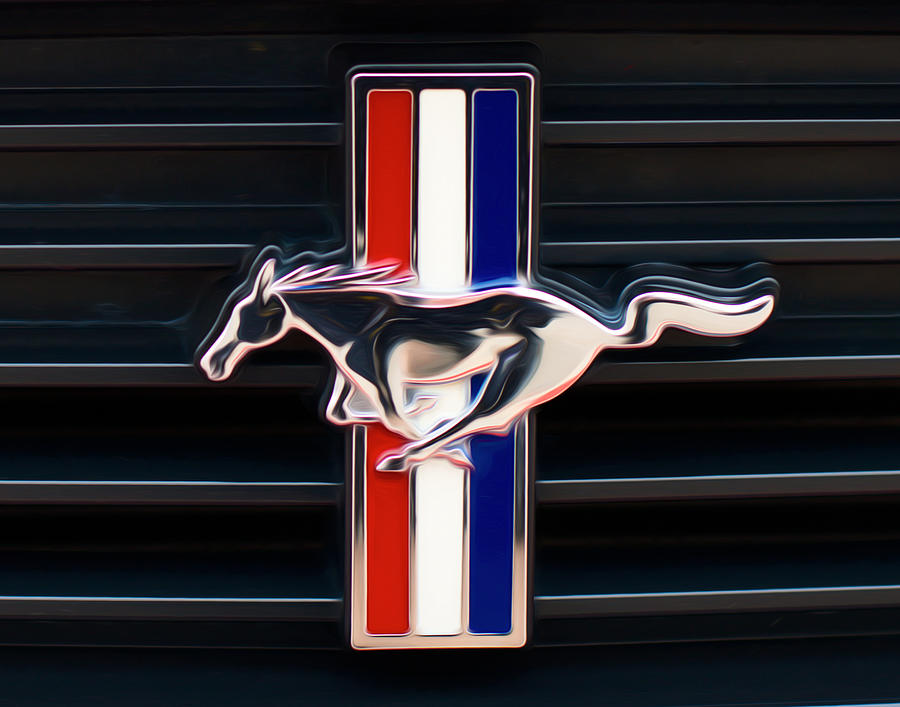 Mustang Grille Pony Photograph by Rospotte Photography - Pixels