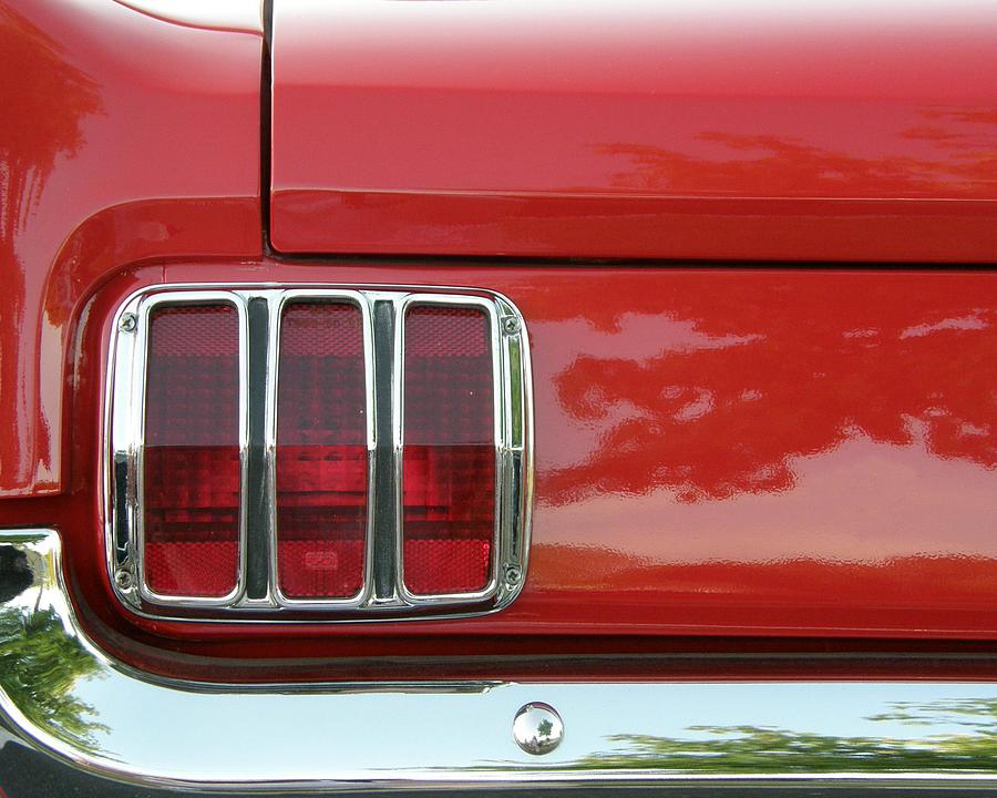 Mustang Tail Light Photograph by James Yellen - Fine Art America