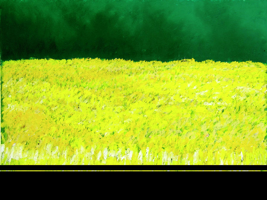 Abstract Painting - Mustard Fields by Wynn Creasy