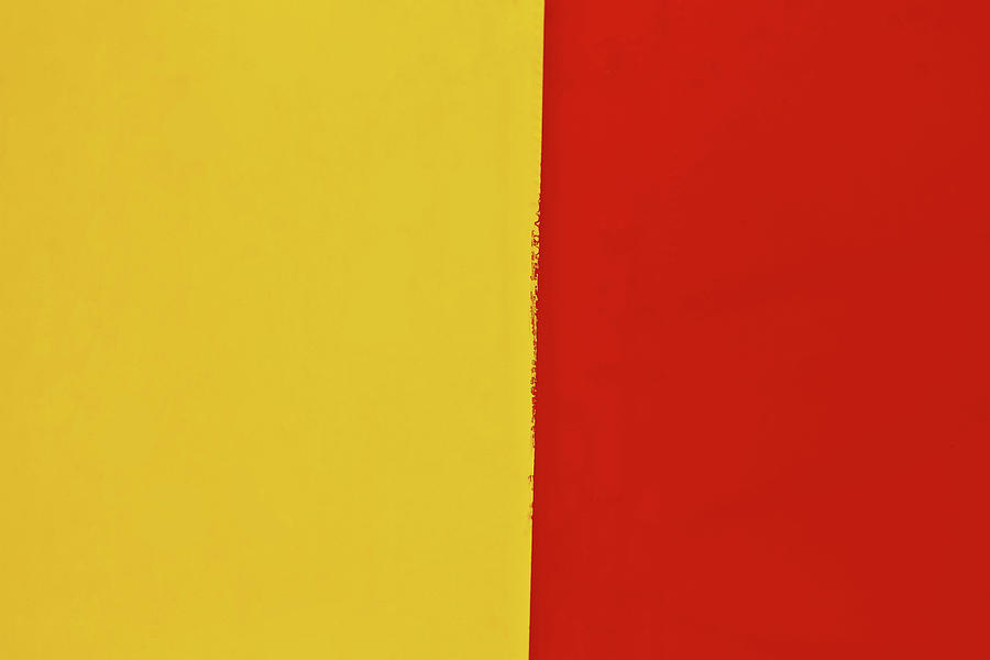 Yellow and Red Abstract Photograph by Tony Grider