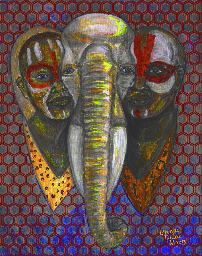 Mutation Painting by Brenda Dulan Moore