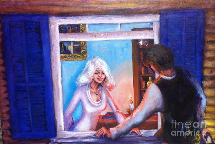 Intimate Conversation Painting by Beverly Boulet