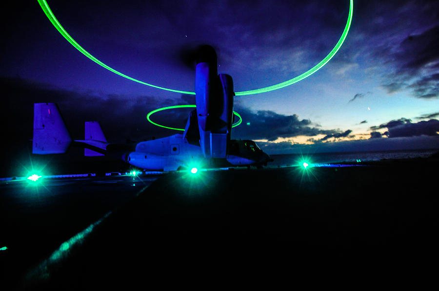 Jet Painting - MV-22 Osprey US Navy by Celestial Images