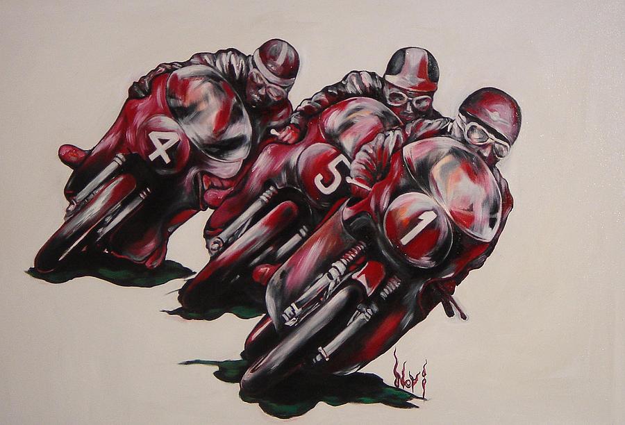 Motorcycle Painting - Mv Agusta  Grand Prix by Nori Nurita