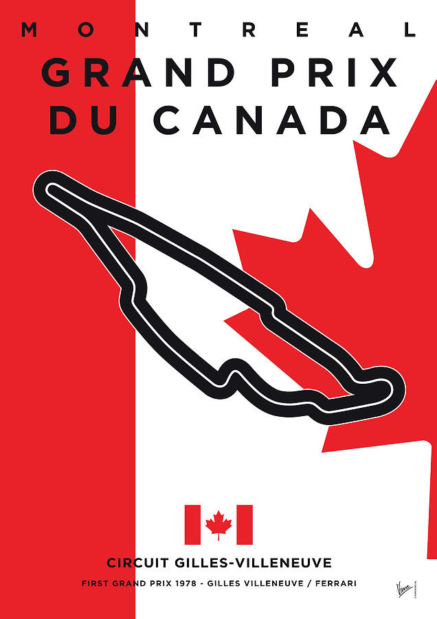 Limited Digital Art - My 1978 Grand Prix De Canada Minimal Poster by Chungkong Art