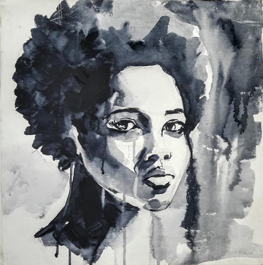 My Afro series #3 Painting by Uly Ogwah - Fine Art America