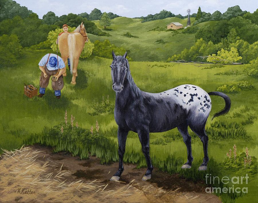 Appaloosa Painting - My Appaloosa by Kathleen Keller Appaloosa Painting - My Appaloosa by Kathleen Keller