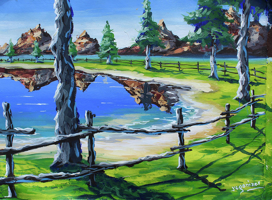 My Backyard Painting by Evans Yegon