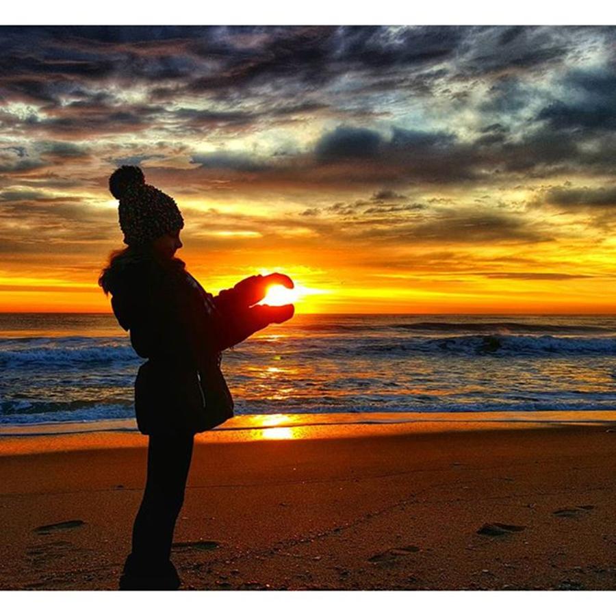 Sunset Photograph - My Ball Of Sunshine by Lauren Fitzpatrick