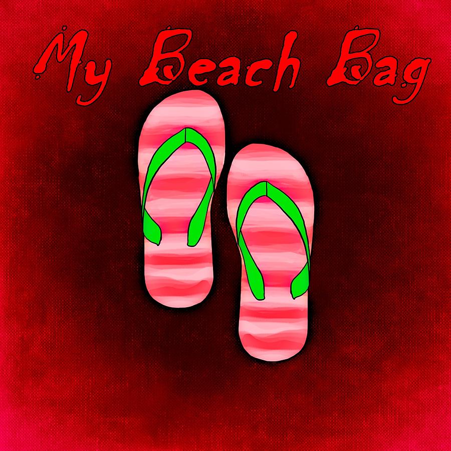 My Beach Bag with Sandals Digital Art by Movie Poster Prints