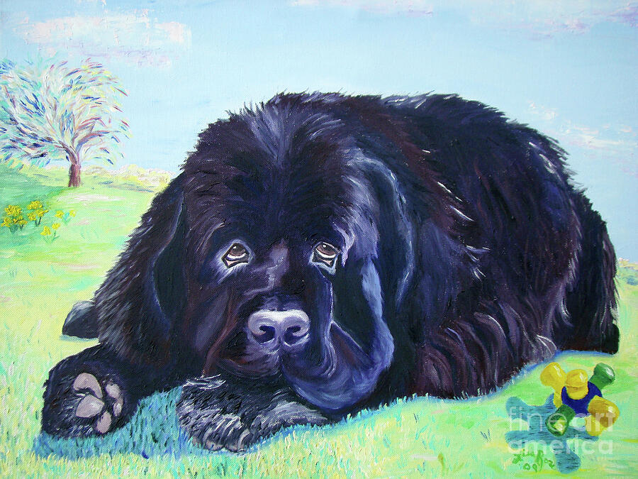 Dog Painting - My Bennie by Lisa Rose Musselwhite