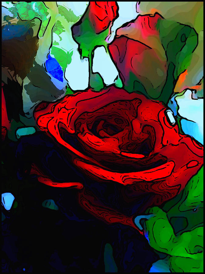 Rose Painting - My Birthday Rose by Karen Harding