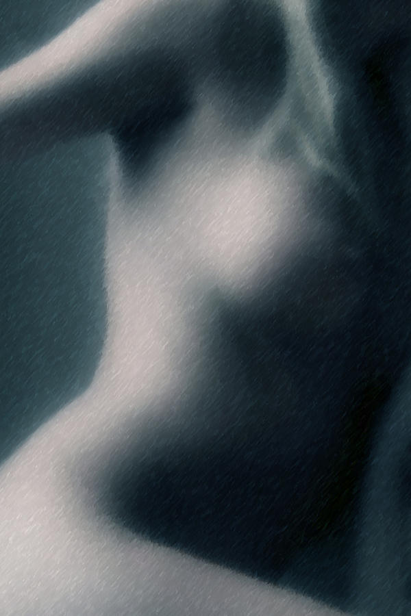 Nude Digital Art - My Blue Budgie by Leonard Rosenfield