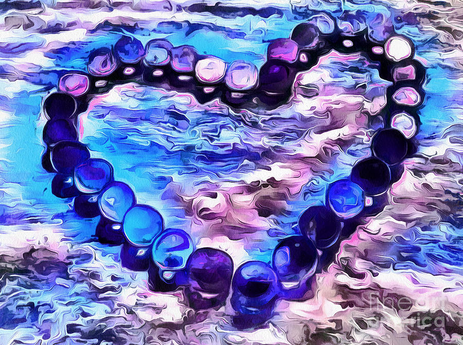 My Blue Heart Digital Art by Krissy Katsimbras