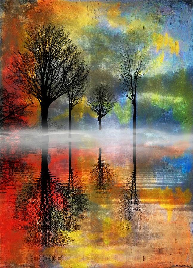 Tree Digital Art - My Blue Heaven by Ellen Cannon