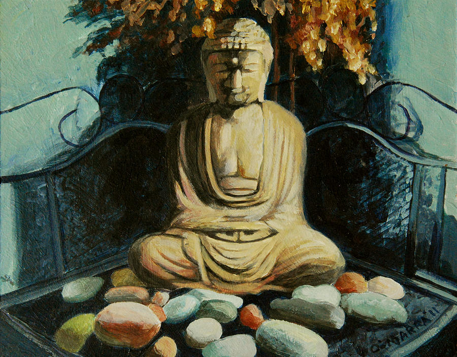 My Buddha Painting by Allan OMarra Fine Art America