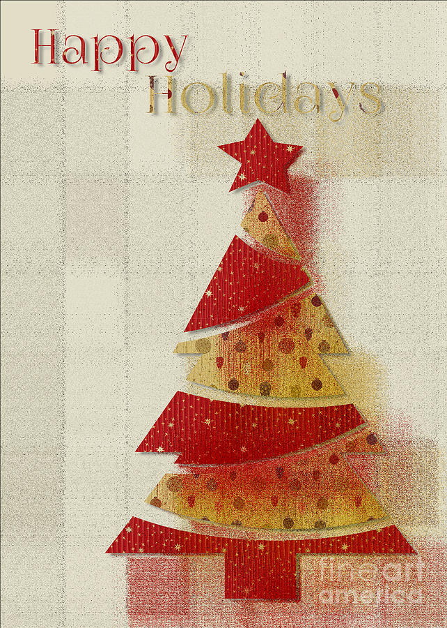 Christmas Digital Art - My Christmas Tree 02 - Happy Holidays by Aimelle Ml