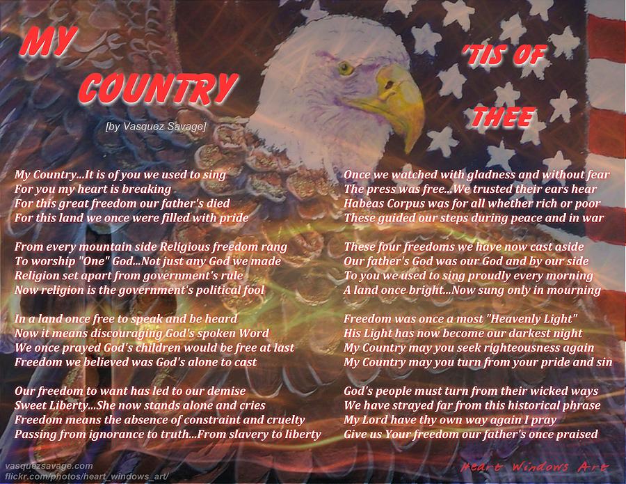 My Country Tis of Thee Painting by Kathleen Luther