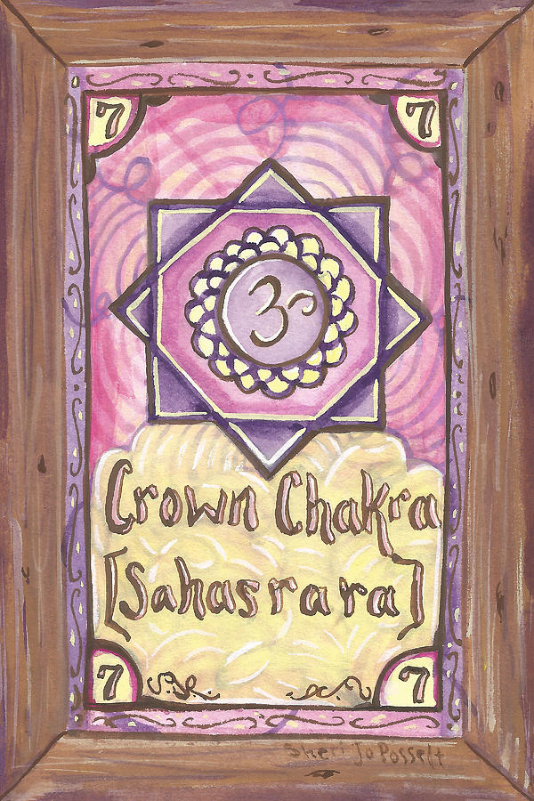 My Crown Chakra Painting by Sheri Jo Posselt