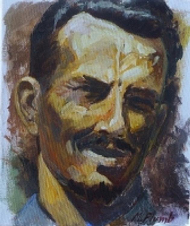 Clark Gable Painting - My Dad by Margaret Plumb