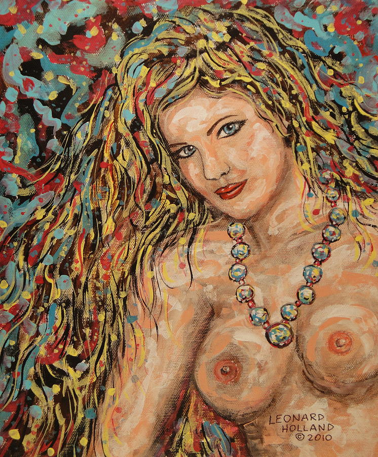 Nude Painting - My Darling Sofia by Leonard Holland