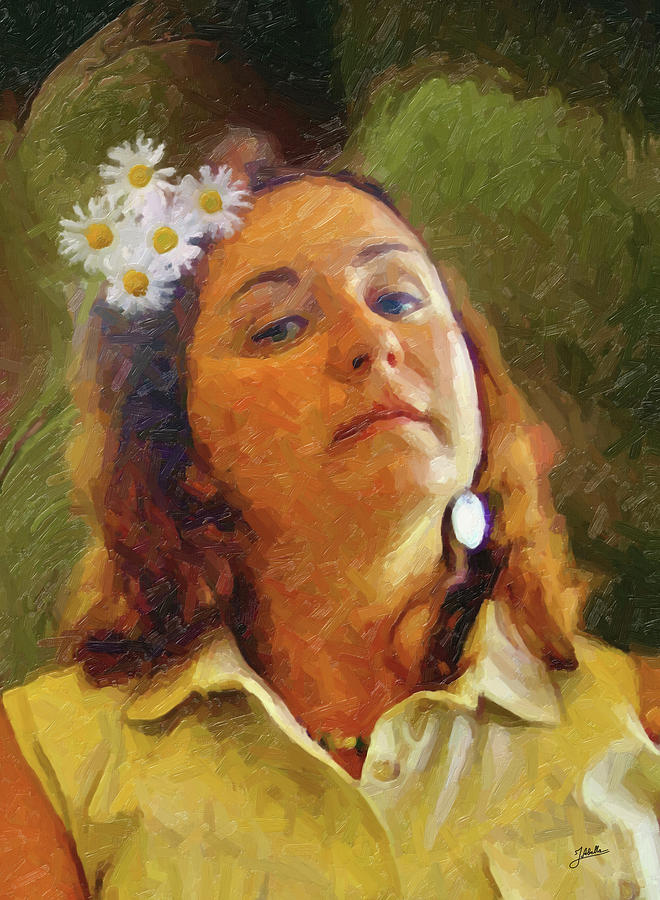 Flower Painting - My dear Maria Dolors by Joaquin Abella