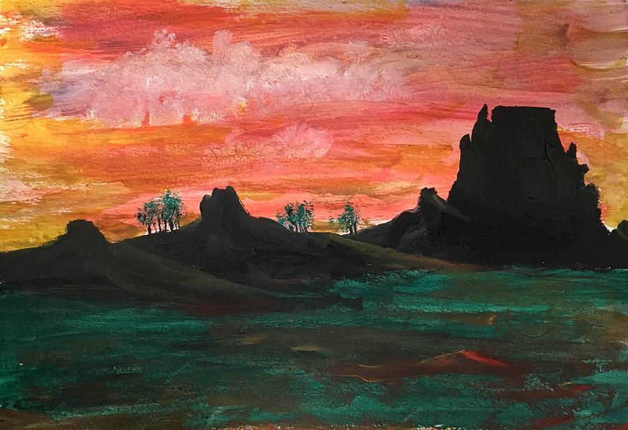 desert sky painting