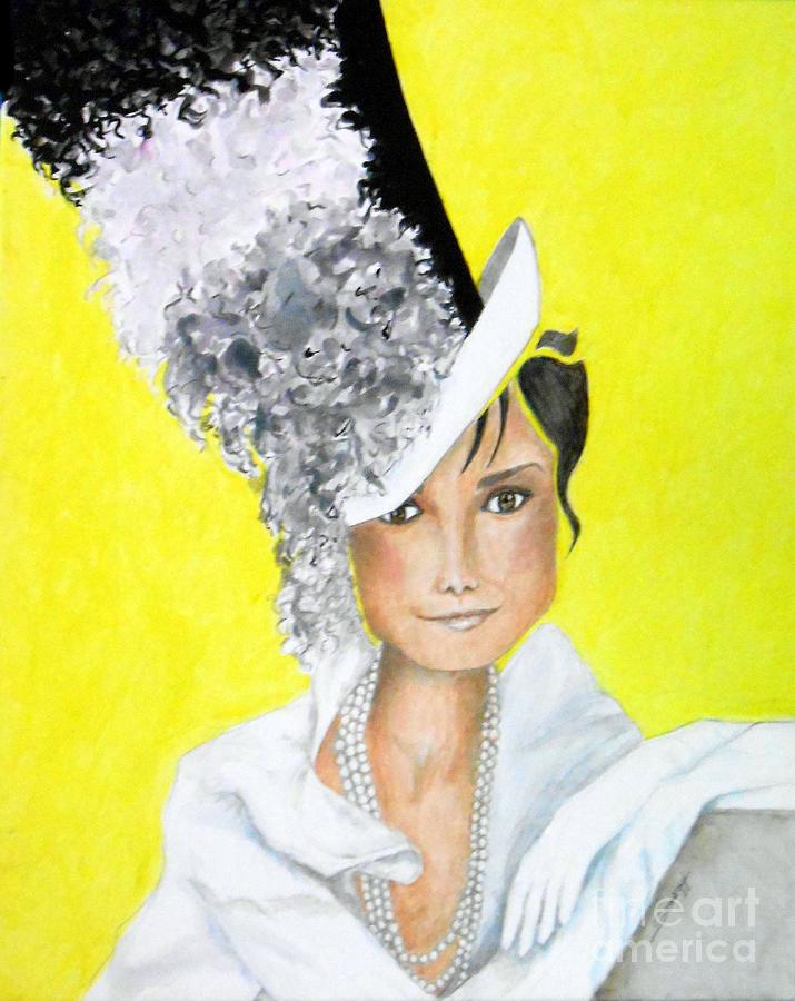 My Fair Audrey -- Audrey Hepburn Painting by Jayne Somogy