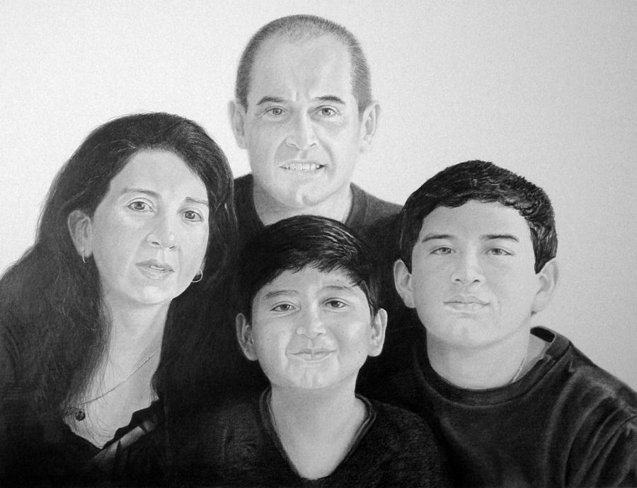 My Family Drawing by Felipe Galindo | Fine Art America