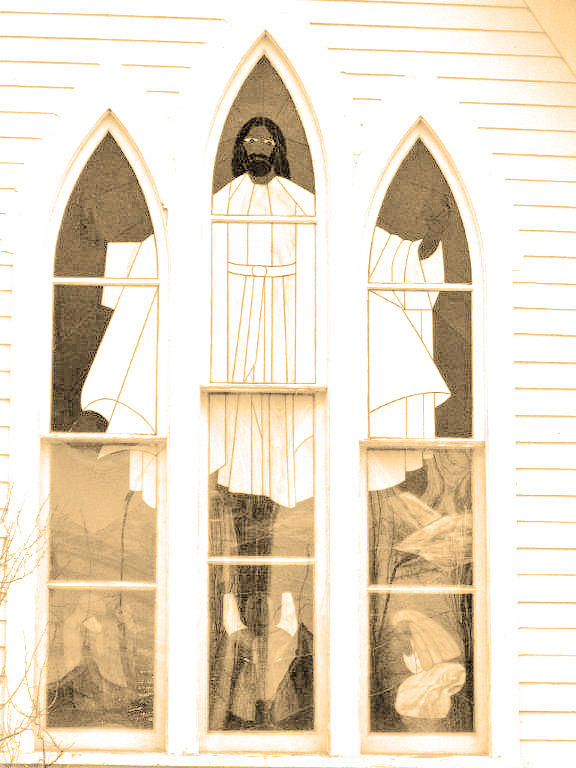 My Fathers Church Window Photograph by Lenore Senior